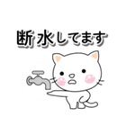 緊急メッセージ♡迅速に対応するしろちゃん（個別スタンプ：23）