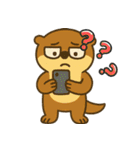 オッターくん無気力 (ベトナム)（個別スタンプ：16）
