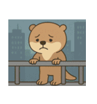 オッターくん無気力 (ベトナム)（個別スタンプ：20）