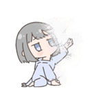 しょんぼりサバ子ちゃん（個別スタンプ：4）