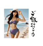 セクシー水着姉さん（個別スタンプ：9）