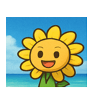 海のヒマワリ@SFW（個別スタンプ：1）
