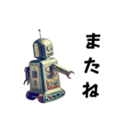 レトロなブリキロボット1（個別スタンプ：8）