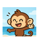 海のサル@SFW（個別スタンプ：3）