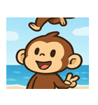海のサル@SFW（個別スタンプ：7）