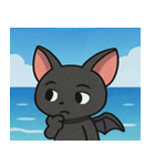 海のコウモリ@SFW（個別スタンプ：24）