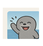 海のアシカ@SFW（個別スタンプ：1）