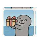 海のアシカ@SFW（個別スタンプ：7）