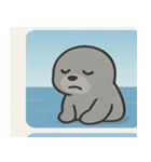 海のアシカ@SFW（個別スタンプ：9）