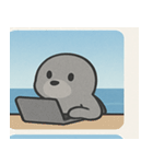 海のアシカ@SFW（個別スタンプ：12）