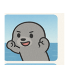 海のアシカ@SFW（個別スタンプ：28）
