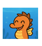 海のタツノオトシゴ@SFW（個別スタンプ：1）