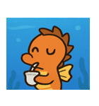 海のタツノオトシゴ@SFW（個別スタンプ：14）