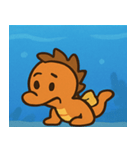 海のタツノオトシゴ@SFW（個別スタンプ：24）