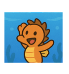 海のタツノオトシゴ@SFW（個別スタンプ：25）