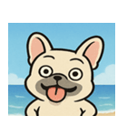 海のフレンチブルドッグ@SFW（個別スタンプ：2）