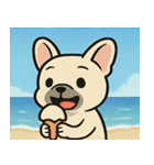 海のフレンチブルドッグ@SFW（個別スタンプ：7）