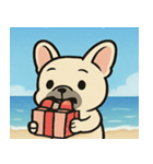 海のフレンチブルドッグ@SFW（個別スタンプ：8）