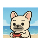 海のフレンチブルドッグ@SFW（個別スタンプ：9）