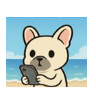 海のフレンチブルドッグ@SFW（個別スタンプ：10）
