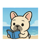 海のフレンチブルドッグ@SFW（個別スタンプ：11）