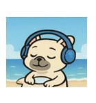 海のフレンチブルドッグ@SFW（個別スタンプ：12）