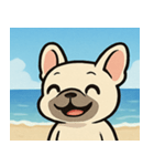 海のフレンチブルドッグ@SFW（個別スタンプ：17）