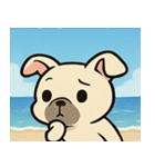 海のフレンチブルドッグ@SFW（個別スタンプ：24）
