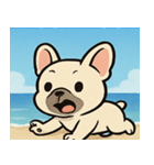 海のフレンチブルドッグ@SFW（個別スタンプ：25）