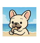 海のフレンチブルドッグ@SFW（個別スタンプ：30）