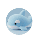 カラフルなシャチプレミアムカプセルトイ（個別スタンプ：21）