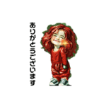 クリエイターyukieのスタンプ⑧女の子（個別スタンプ：19）