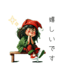 クリエイターyukieのスタンプ⑧女の子（個別スタンプ：21）