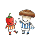 ベジタブルサッカー部(文字なし)（個別スタンプ：5）