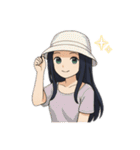 クリエイターyukieのスタンプ⑦女の子（個別スタンプ：2）