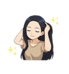 クリエイターyukieのスタンプ⑦女の子（個別スタンプ：3）