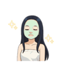 クリエイターyukieのスタンプ⑦女の子（個別スタンプ：8）