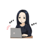 クリエイターyukieのスタンプ⑦女の子（個別スタンプ：12）