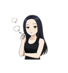 クリエイターyukieのスタンプ⑦女の子（個別スタンプ：13）
