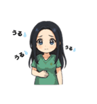 クリエイターyukieのスタンプ⑦女の子（個別スタンプ：21）