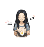 クリエイターyukieのスタンプ⑦女の子（個別スタンプ：23）