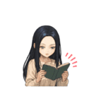 クリエイターyukieのスタンプ⑦女の子（個別スタンプ：27）