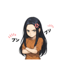 クリエイターyukieのスタンプ⑦女の子（個別スタンプ：28）