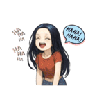 クリエイターyukieのスタンプ⑦女の子（個別スタンプ：29）