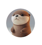 カラフルなカワウソカプセルトイ（個別スタンプ：40）