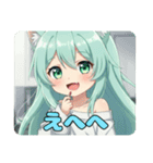 おかわり宣言みなみちゃんスタンプ（個別スタンプ：15）