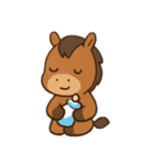 うしとウマ物語（個別スタンプ：10）