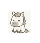 お馬ちゃんたちのスタンプ1（個別スタンプ：18）