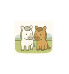 お馬ちゃんたちのスタンプ1（個別スタンプ：38）