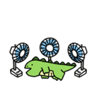 ゆっるい怪獣くん〜夏〜（個別スタンプ：4）